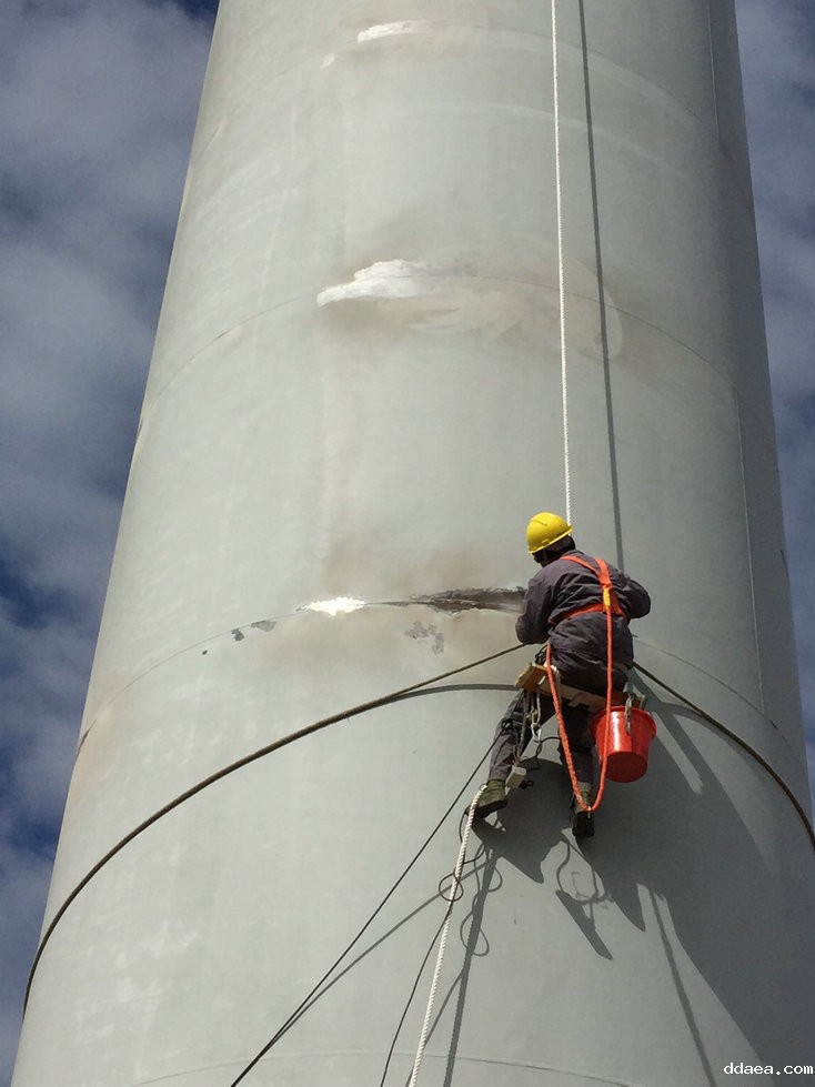 蓬莱大金重工有限公司塔筒喷字工程竣工验收